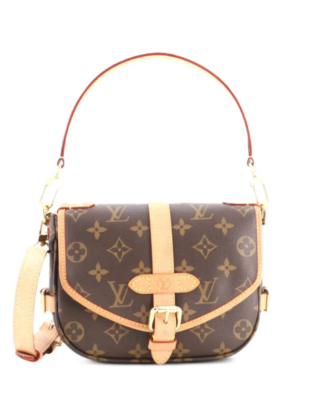 Louis Vuitton Pre-Owned Saumur Handbag Monogram Canvas BB crossbody bag - Brown