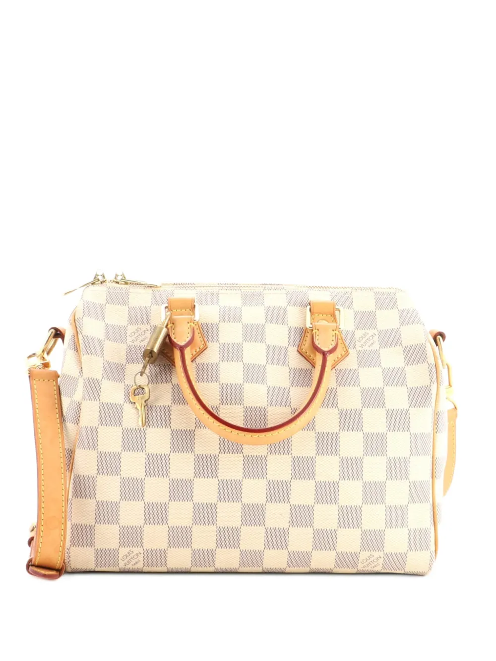 Louis Vuitton Pre-Owned Speedy Bandouliere Bag Damier 25 satchel - Weiß