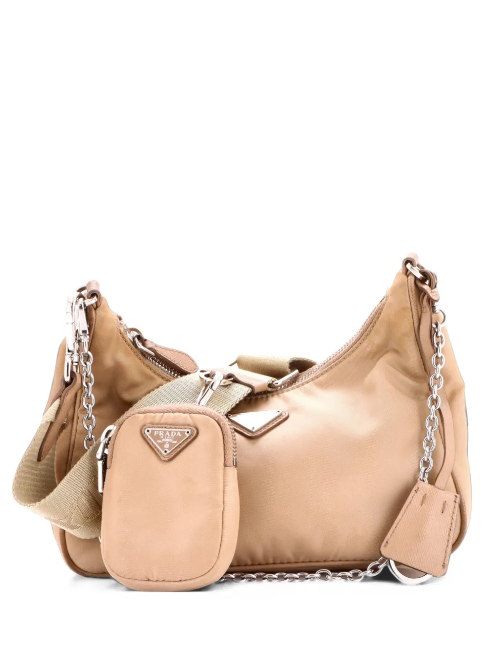 Prada Pre-Owned Re-Edition 2005 Shoulder Bag Tessuto Small crossbody bag - Neutrals
