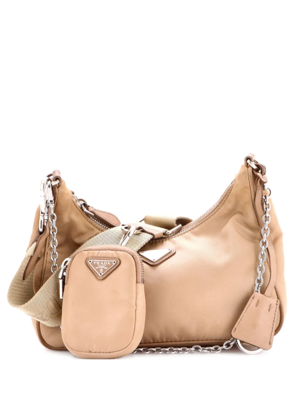 Prada Pre-Owned Re-Edition 2005 Shoulder Bag Tessuto Small crossbody bag - Neutrals