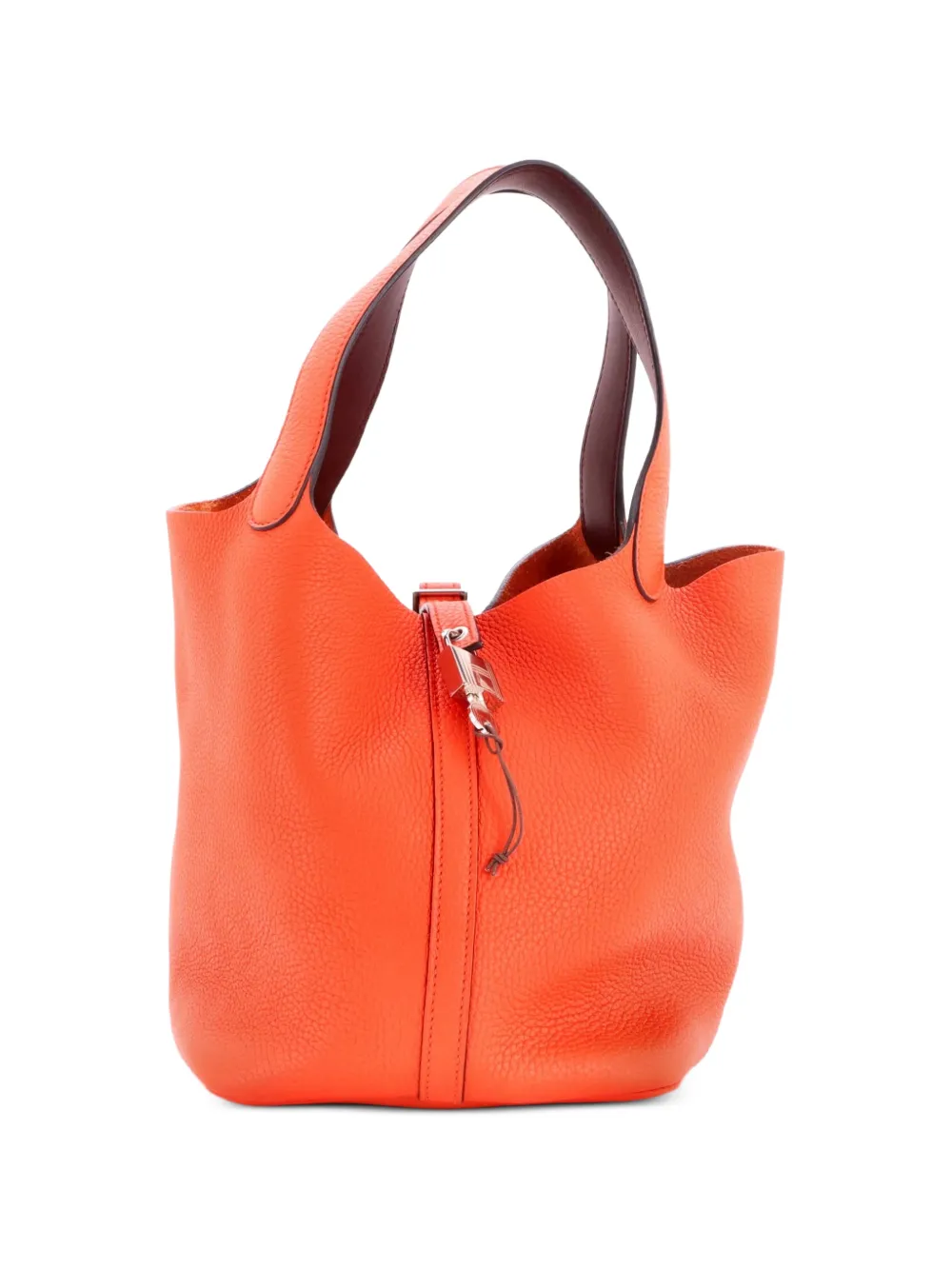 Hermès Pre-Owned Eclat Picotin Lock Bag Clemence MM bucket bag - Orange