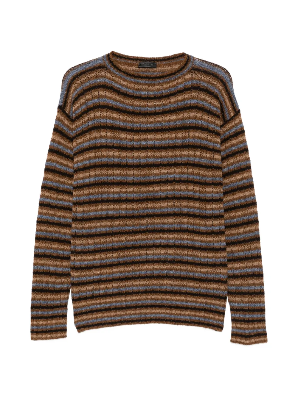 Prada crew neck striped sweater Bruin