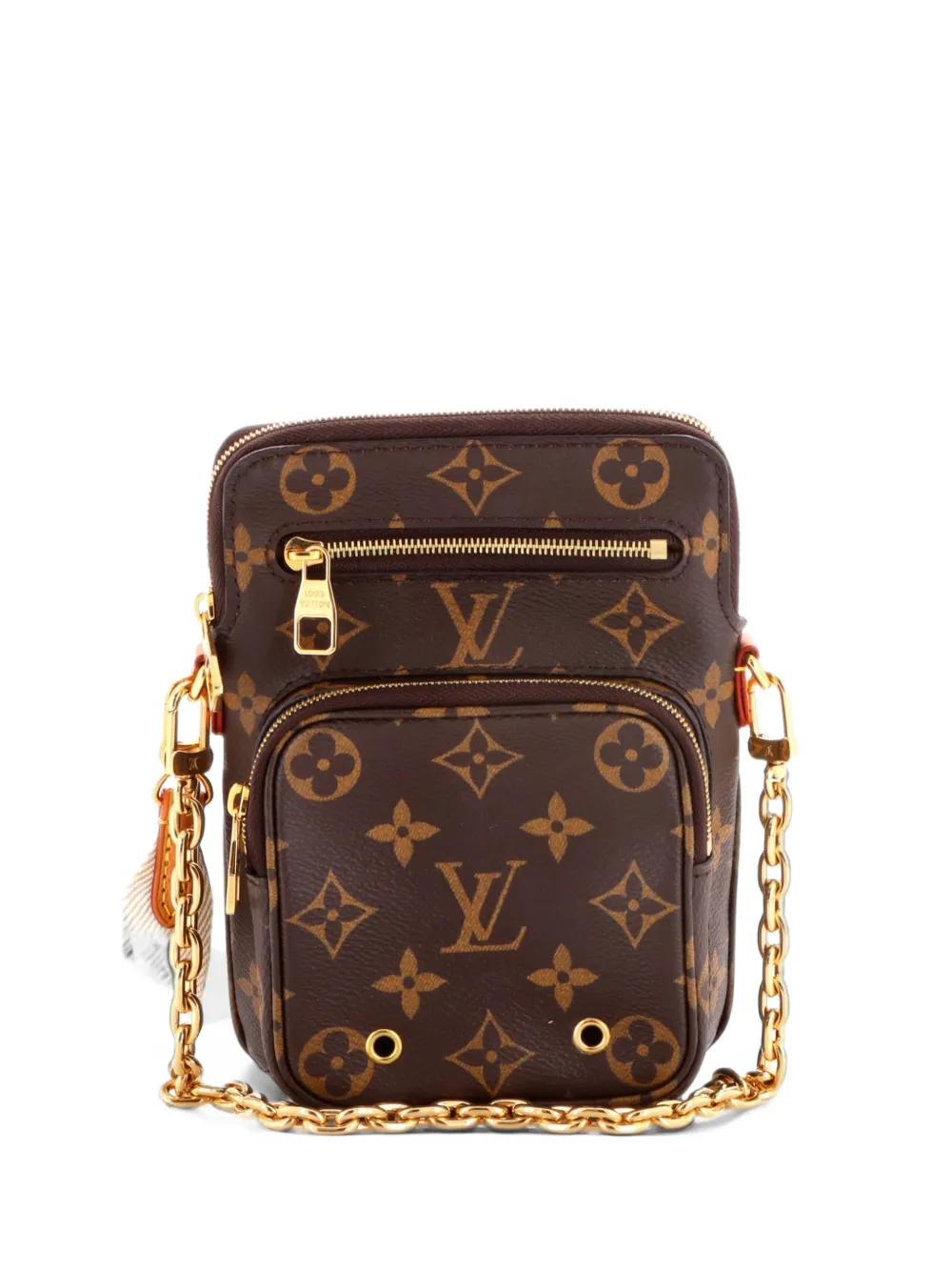 Louis Vuitton Pre-Owned Utility Phone Sleeve Bag Monogram Canvas crossbody bag - Brown