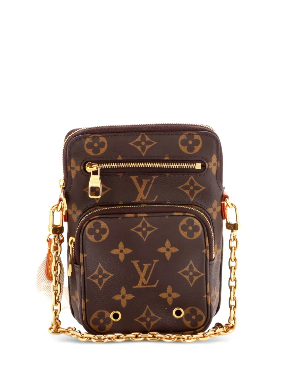 Louis Vuitton Pre-Owned Utility Phone Sleeve Bag Monogram Canvas crossbody bag - Brown