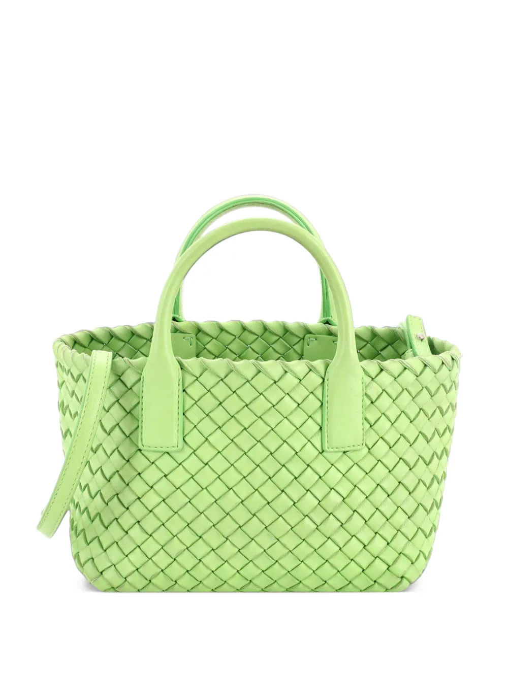 Bottega Veneta Pre-Owned Cabat Intrecciato Nappa Mini tote bag - Grün