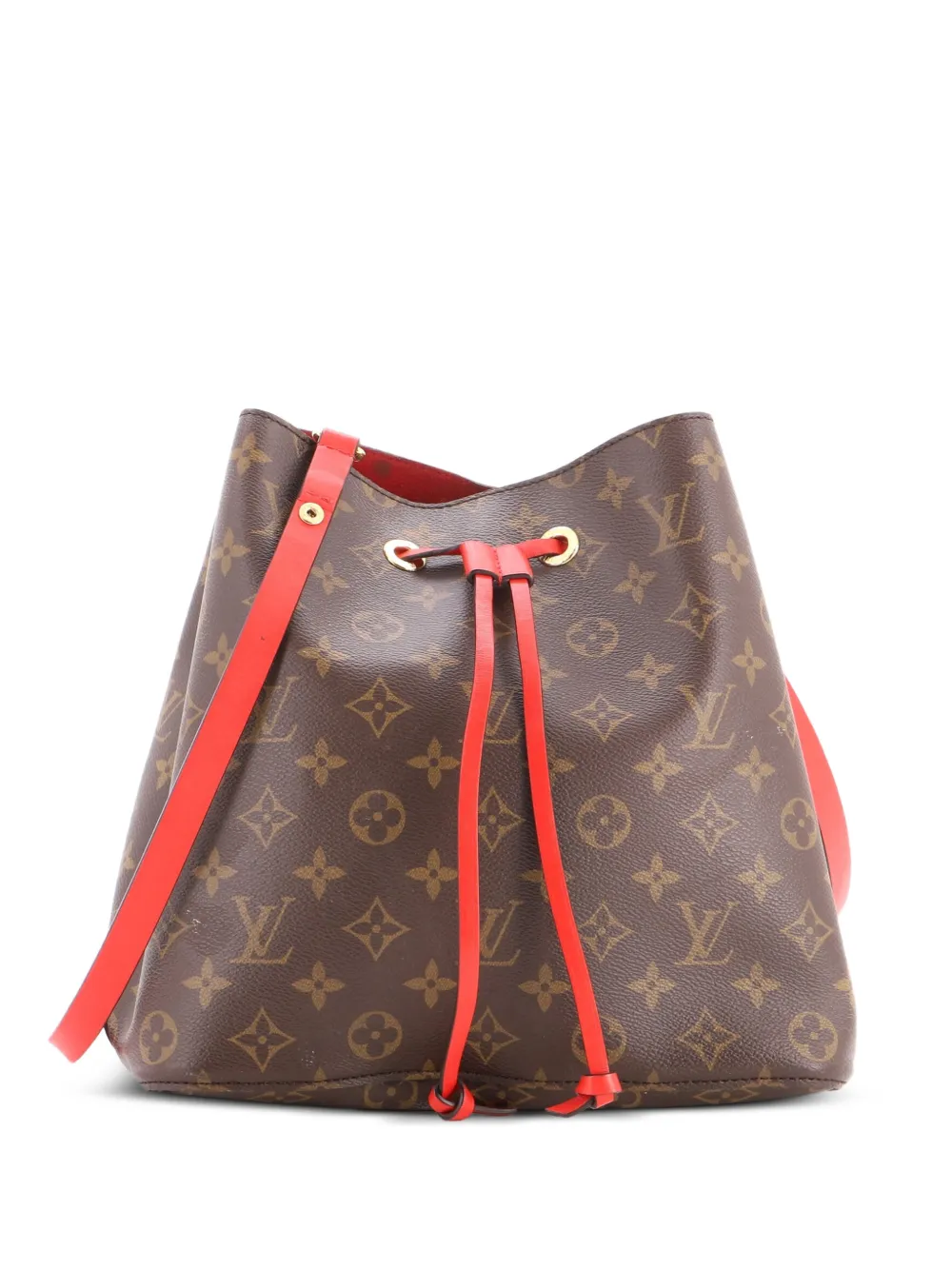 Louis Vuitton Pre-Owned NeoNoe Handbag Monogram Canvas with Leather MM bucket bag - Braun