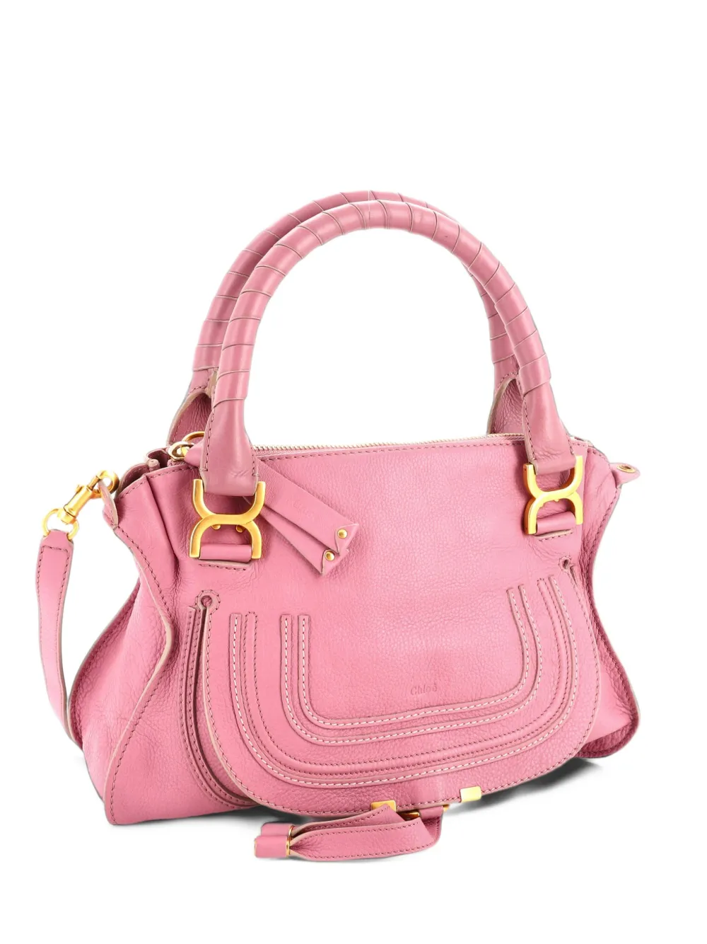 Chloé Pre-Owned Marcie Leather Medium satchel - Pink