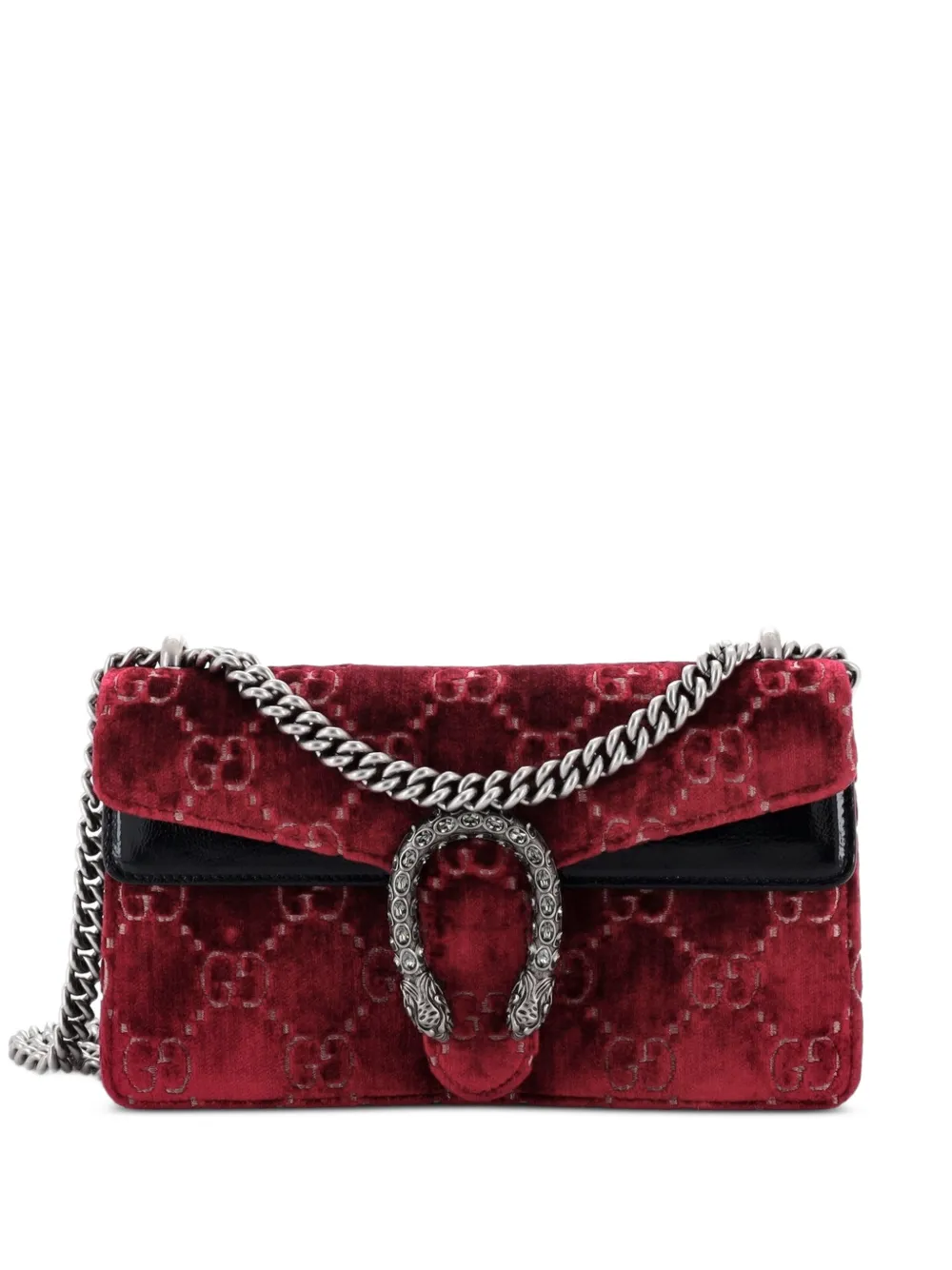 Gucci Pre-Owned Dionysus Bag GG Velvet Mini shoulder bag - Red