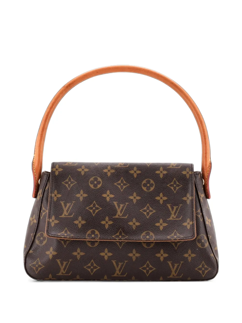 Louis Vuitton Pre-Owned Looping Handbag Monogram Canvas Mini satchel - Marrone