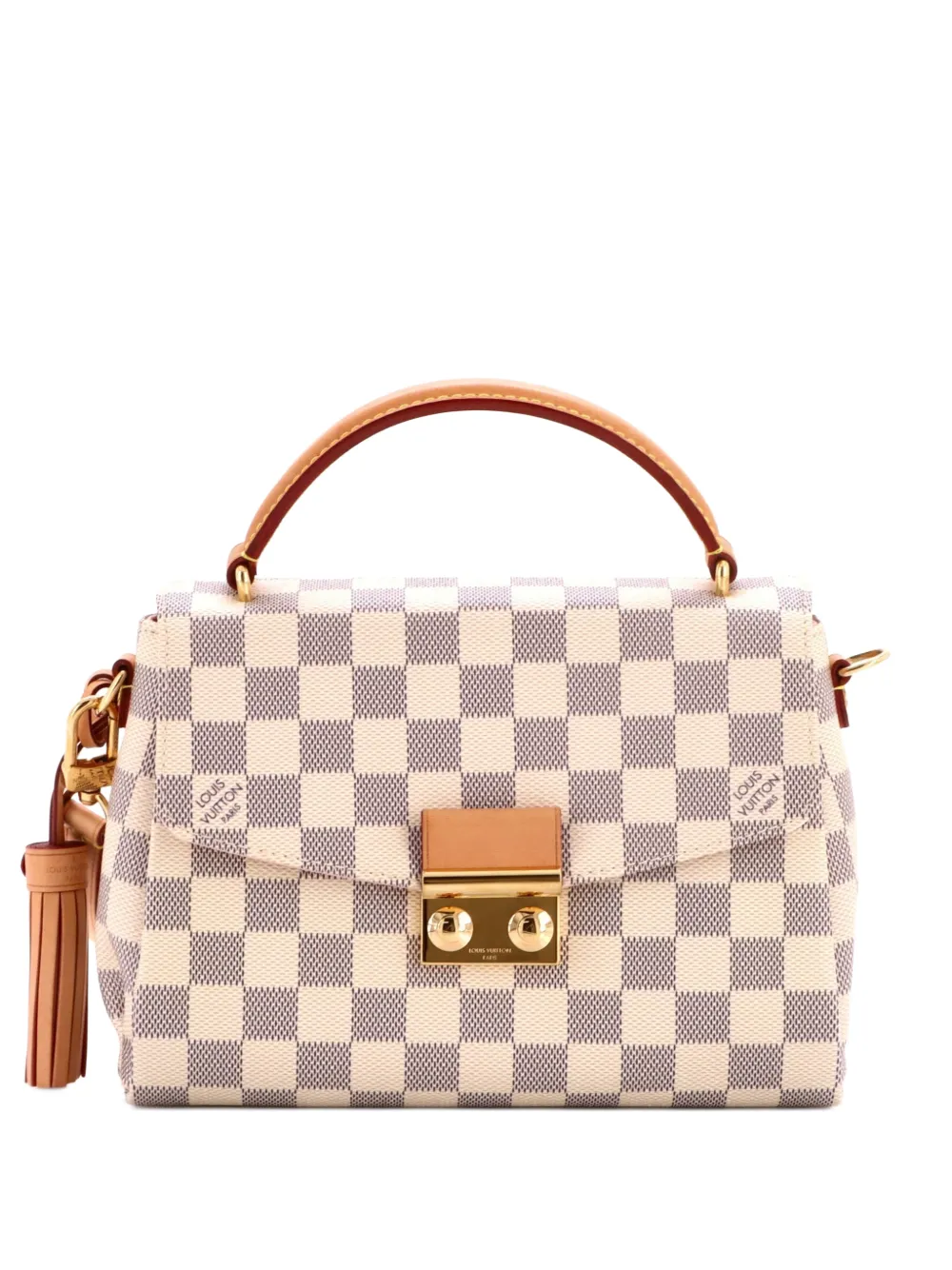 Louis Vuitton Pre-Owned Croisette Handbag Damier crossbody bag - White