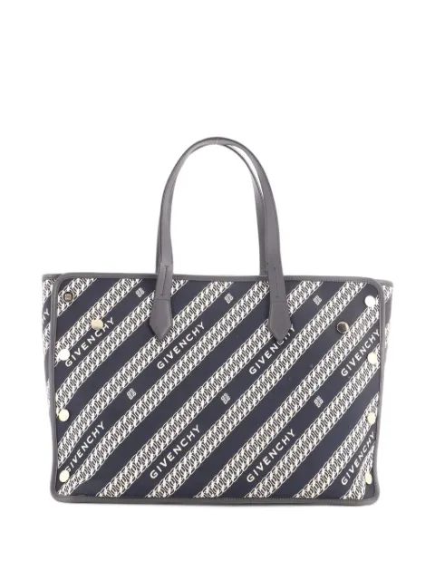 Givenchy Pre-Owned Bond Shopper Logo Jacquard Canvas Medium tote bag