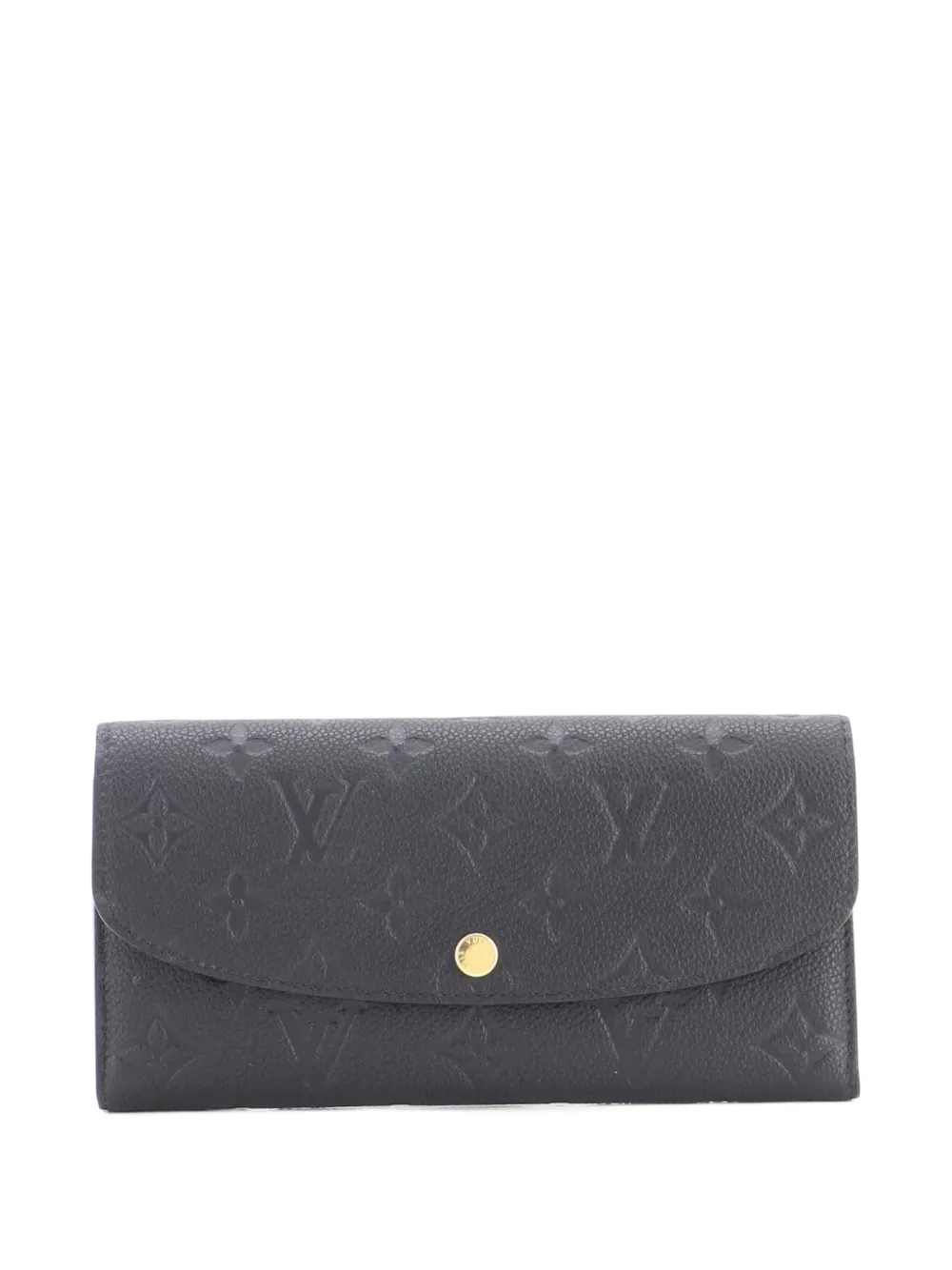 Louis Vuitton Pre-Owned Emilie Wallet Monogram Empreinte Leather small wallets - Nero
