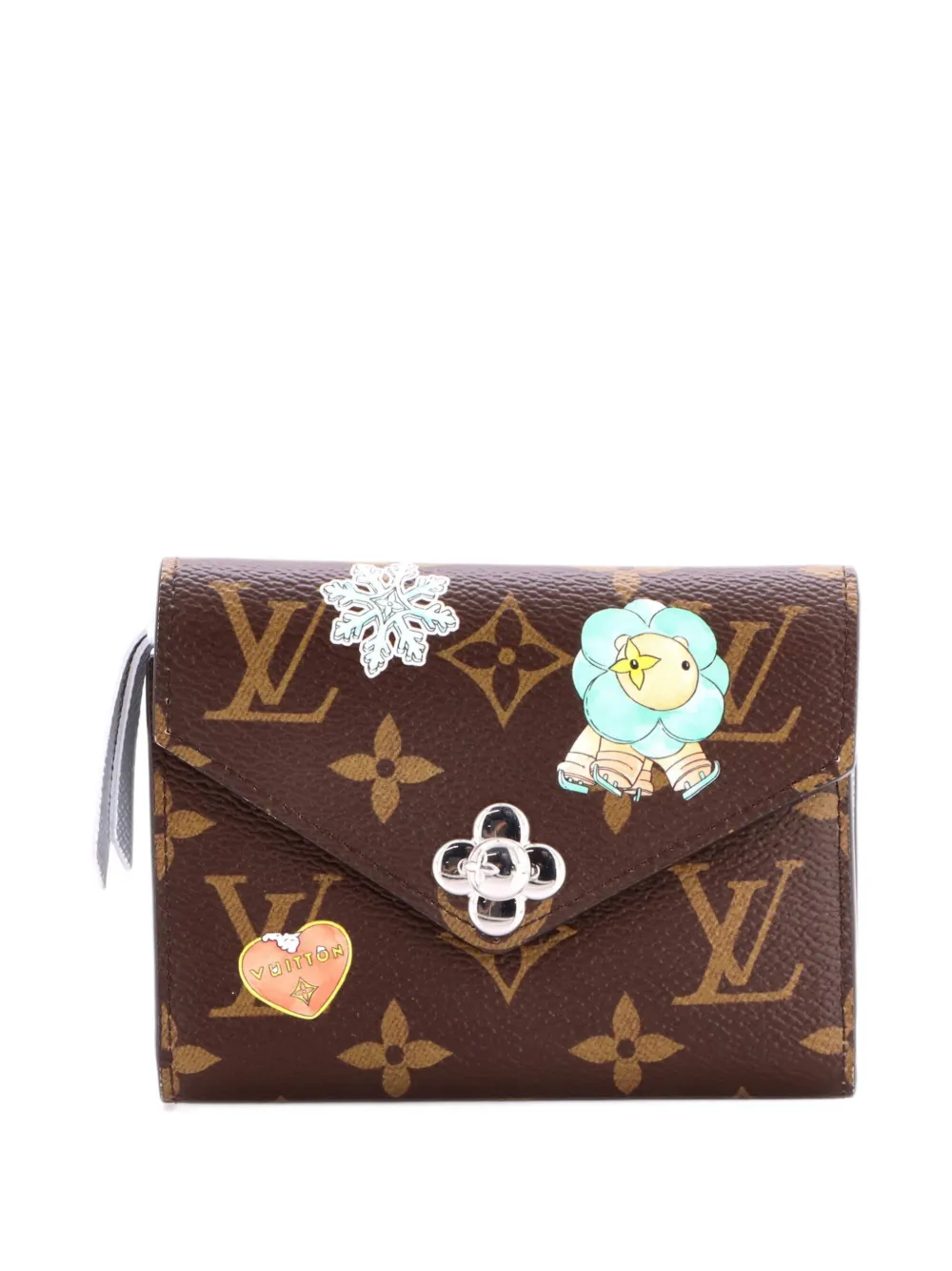 Louis Vuitton Pre-Owned x Takashi Murakami Victorine Wallet 57th Street NYC Monogram Coated Canvas small wallets - Marrone