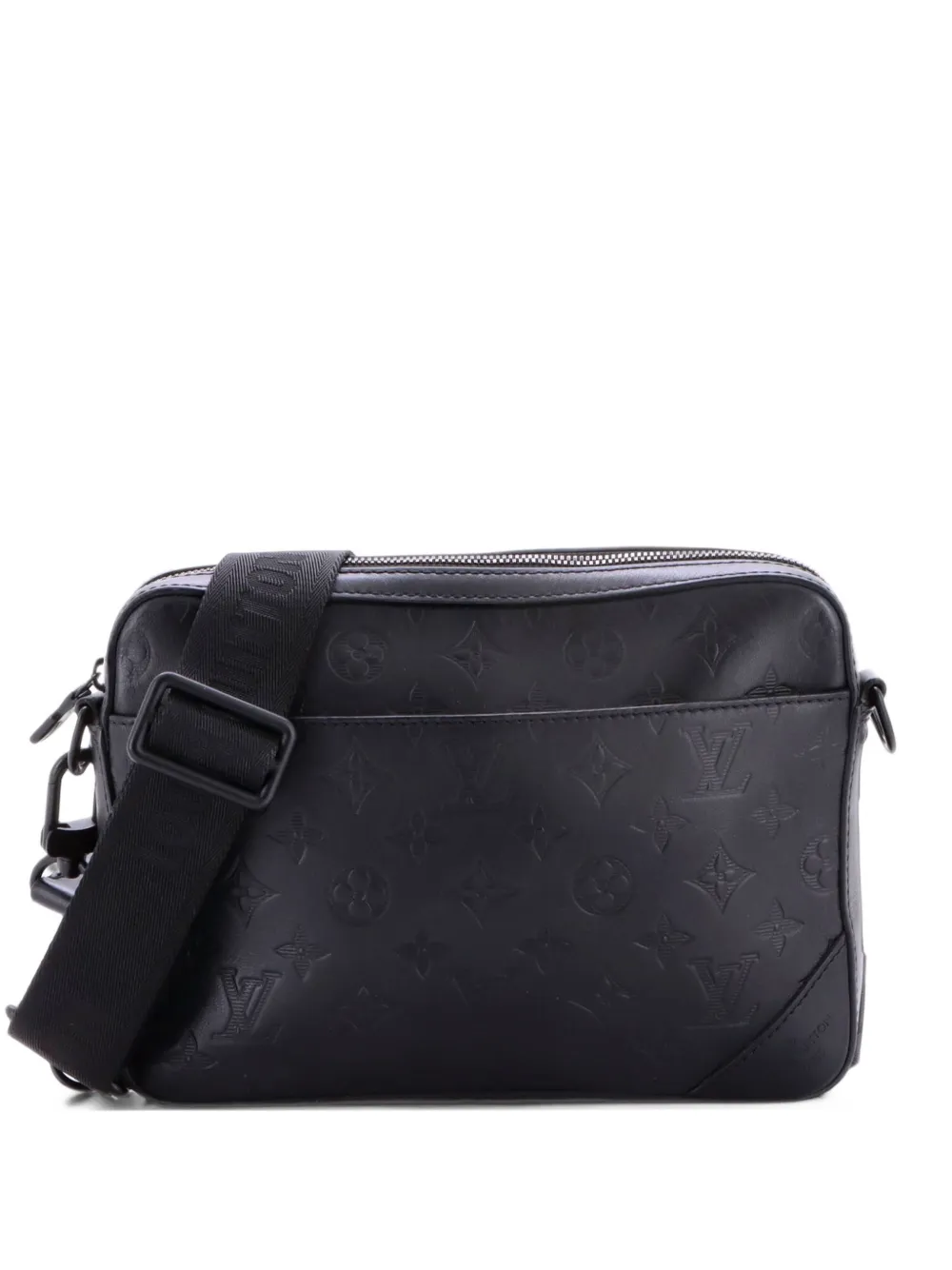Louis Vuitton Pre-Owned Duo Messenger Bag Monogram Shadow Leather crossbody bag - Nero
