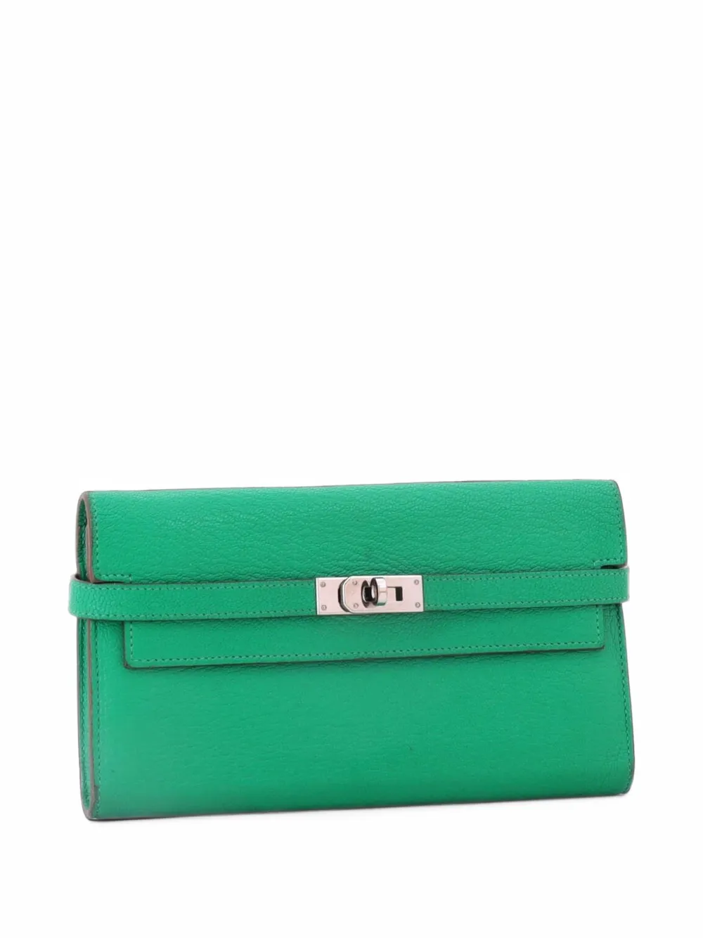 Hermès Pre-Owned Kelly Wallet Chevre Mysore Long small wallets - Grün