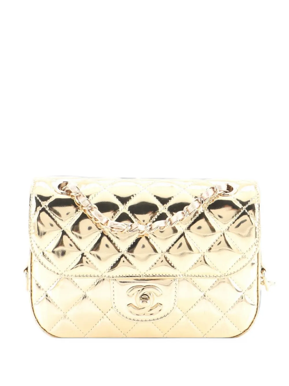 CHANEL Pre-Owned sac porté épaule Hollywood Boulevard matelassé à rabat en cuir métallisé avec mini porte-monnaie en forme d'étoile CHANEL Pre-Owned sac porté épaule Hollywood Boulevard matelassé à rabat en cuir métallisé avec mini porte-monnaie en forme d'étoile