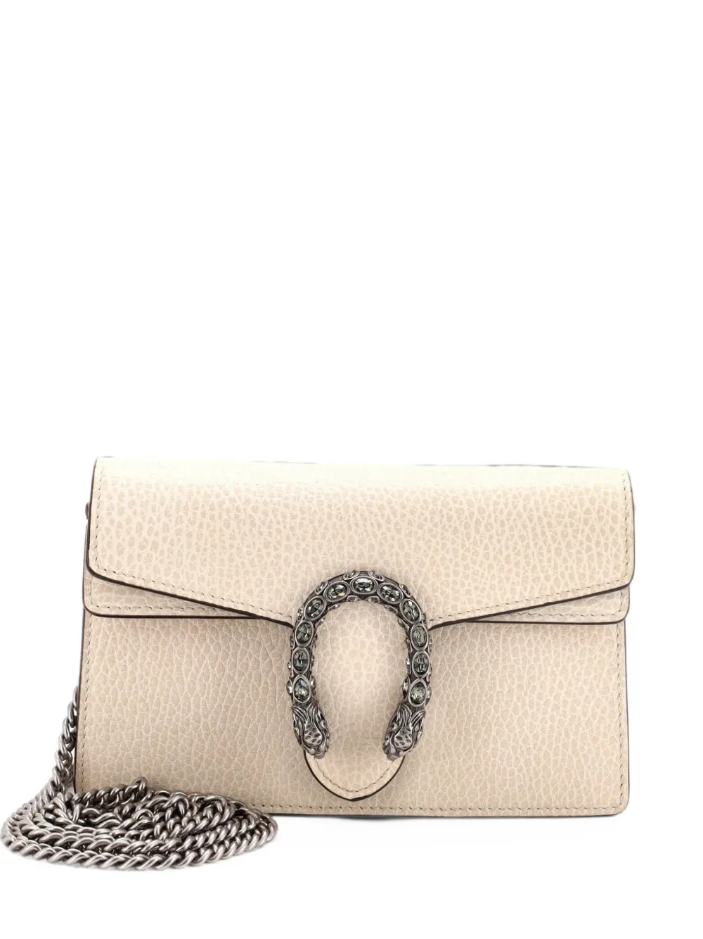 Gucci Pre-Owned Dionysus Bag Leather Super Mini clutch bag - Weiß