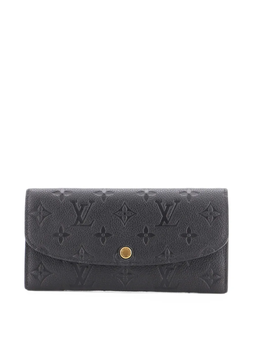 Louis Vuitton Pre-Owned Emilie Wallet Monogram Empreinte Leather small wallets - Nero