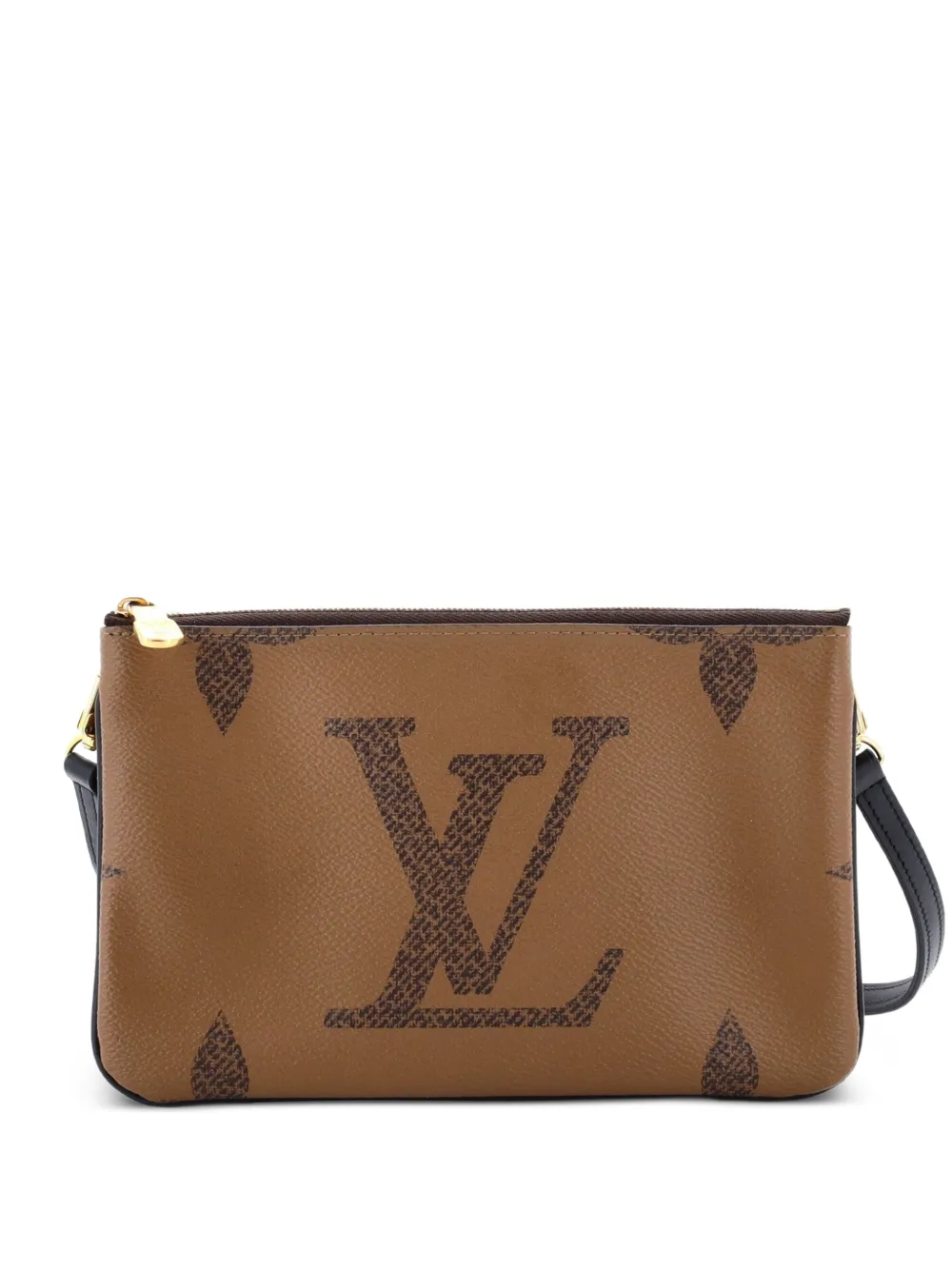 Louis Vuitton Pre-Owned Double Zip Pochette Reverse Monogram Giant clutch bag - Brown
