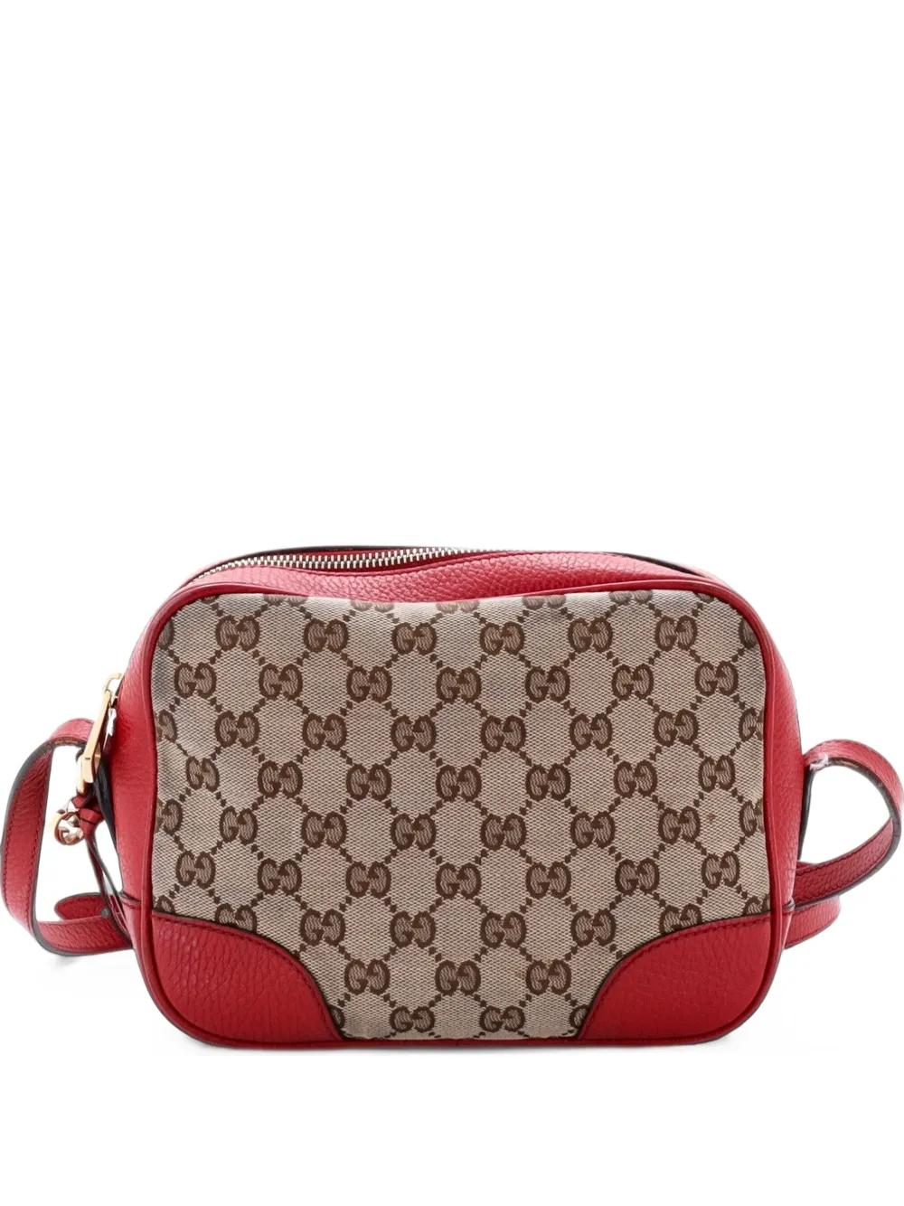 Gucci Pre-Owned Bree Disco GG Canvas with Leather Mini crossbody bag - Rot