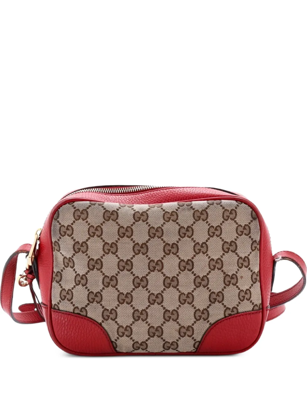 Gucci Pre-Owned Bree Disco GG Canvas with Leather Mini crossbody bag - Rot
