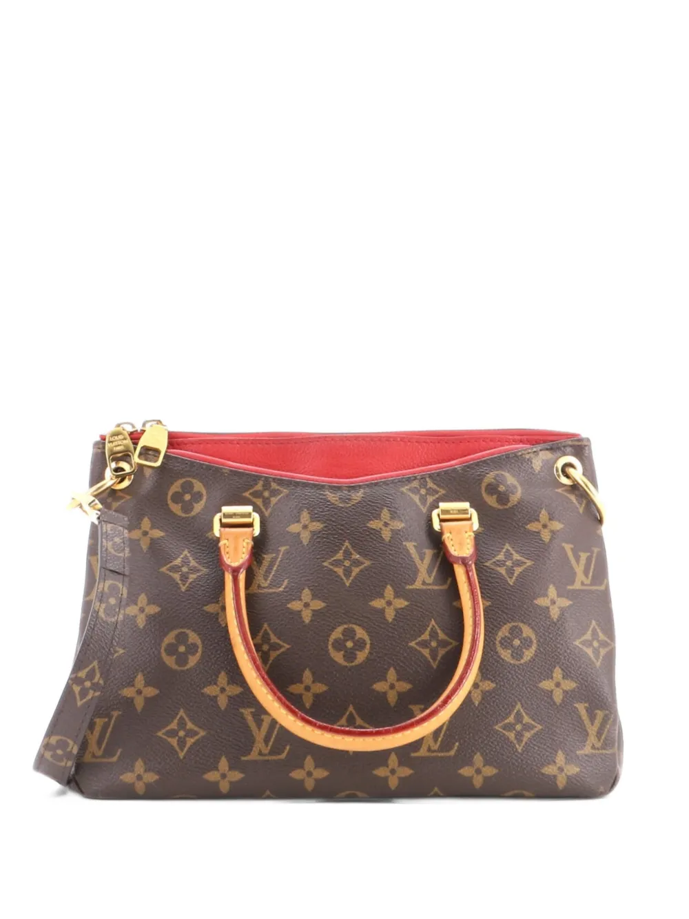 Louis Vuitton Pre-Owned Pallas Tote Monogram Canvas with Leather BB shoulder bag - Marrone