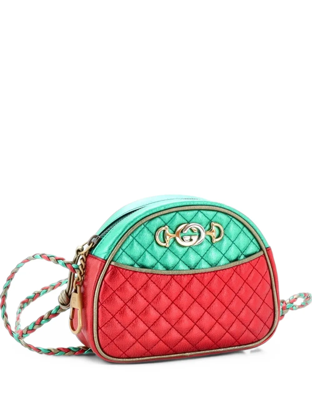 Gucci Pre-Owned Trapuntata Camera Quilted Laminated Leather Mini shoulder bag - Multicolour