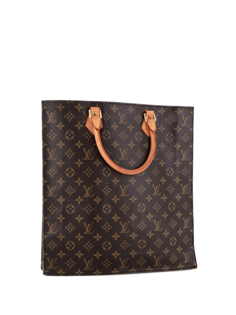 Louis Vuitton Pre-Owned Vintage Sac Plat Bag Monogram Canvas tote bag - Marrone