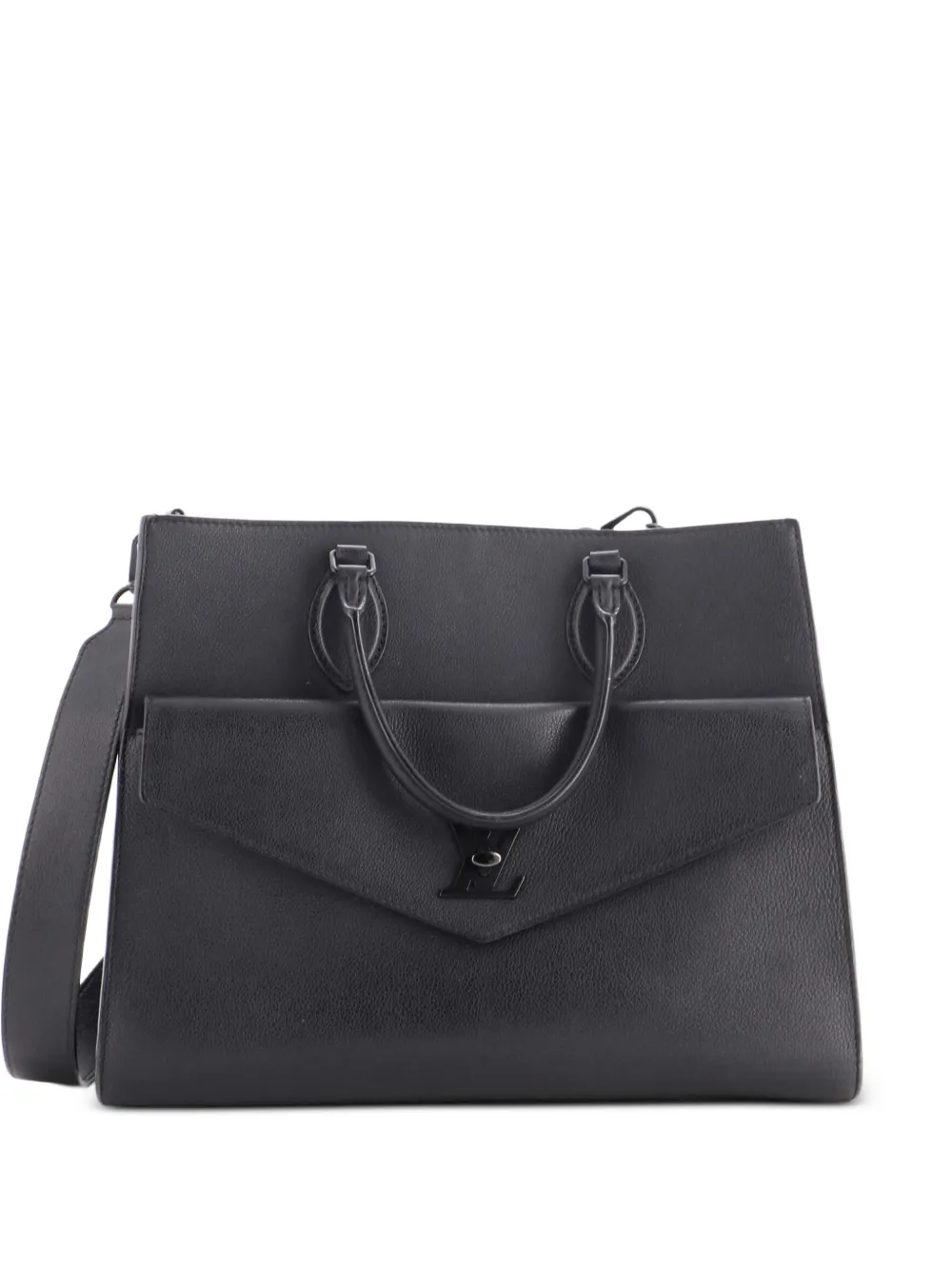 Louis Vuitton Pre-Owned Lockme Monochrome Leather MM tote bag - Black