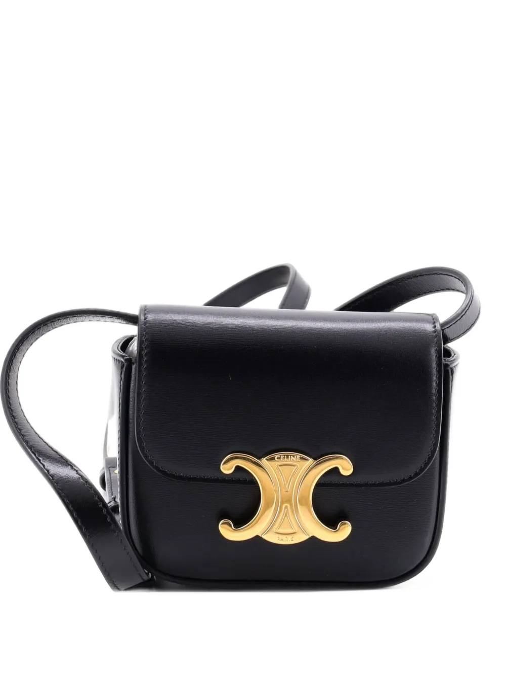 Celine Pre-Owned Claude Leather Mini shoulder bag - Black