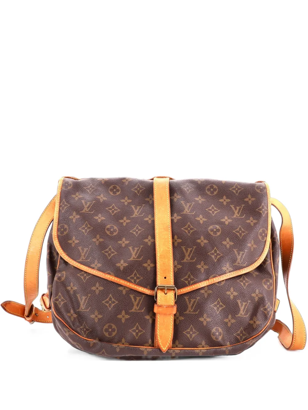 Louis Vuitton Pre-Owned Saumur Handbag Monogram Canvas 30 crossbody bag - Marrone