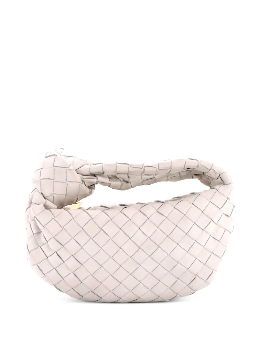 Bottega Veneta Pre-Owned BV Jodie Intrecciato Nappa Mini hobo bag - White