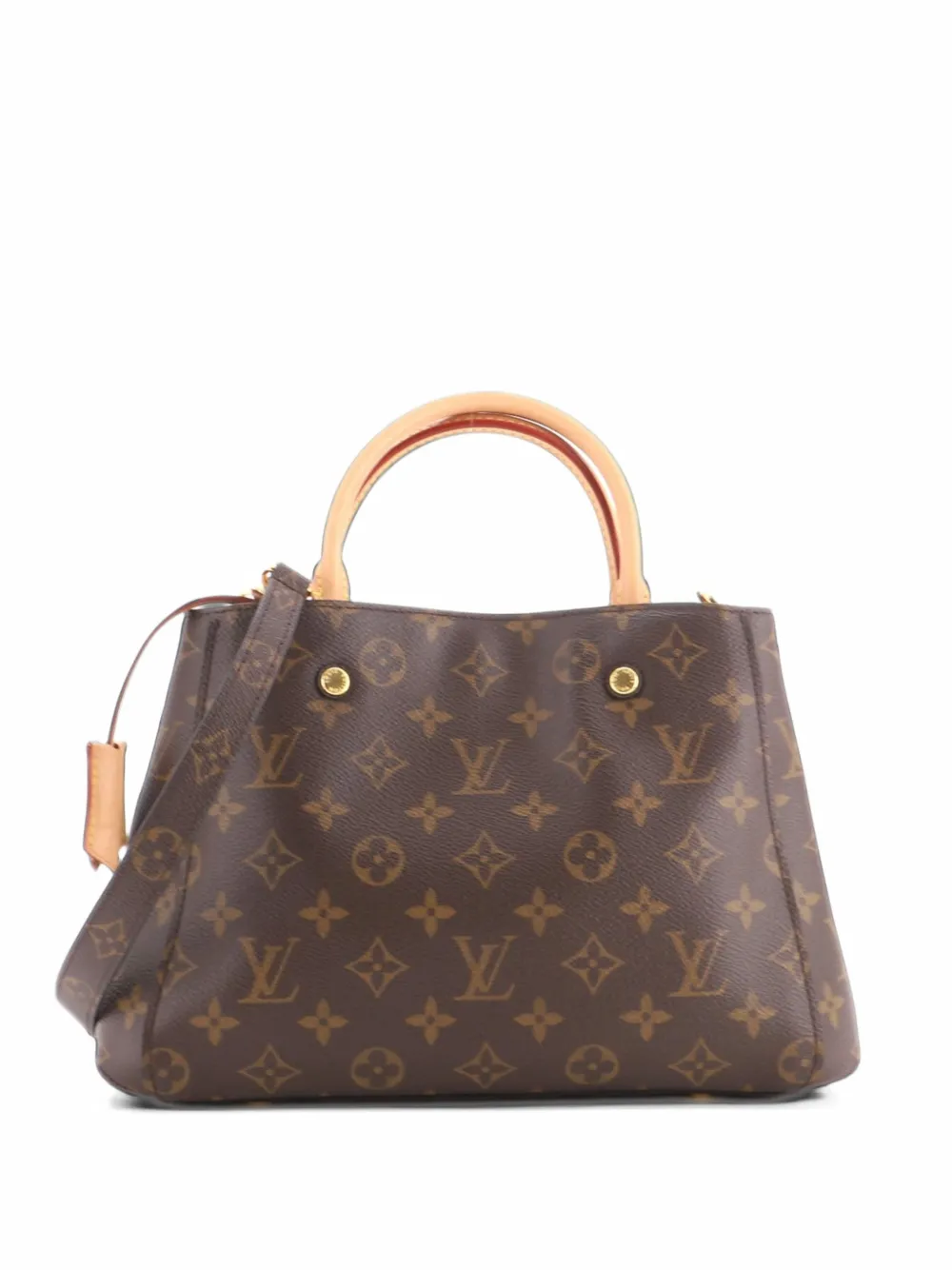 Louis Vuitton Pre-Owned Montaigne Handbag Monogram Canvas BB satchel - Brown