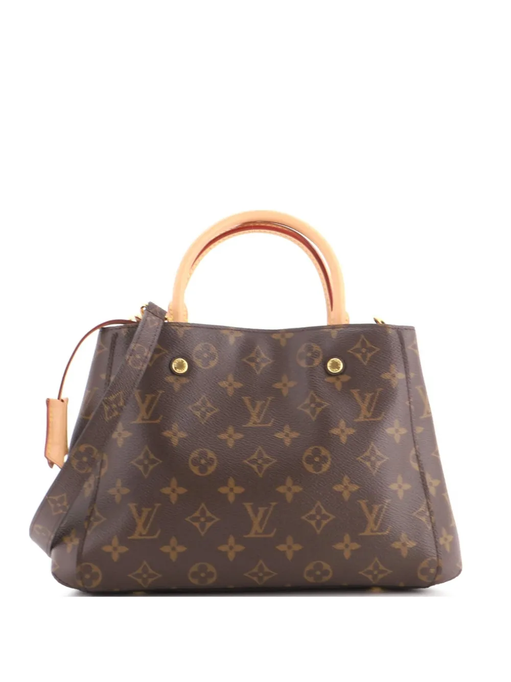 Louis Vuitton Pre-Owned Montaigne Handbag Monogram Canvas BB satchel - Brown