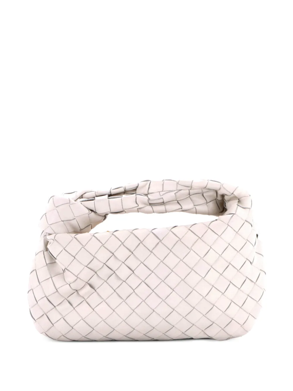 Bottega Veneta Pre-Owned BV Jodie Intrecciato Nappa Mini hobo bag - White