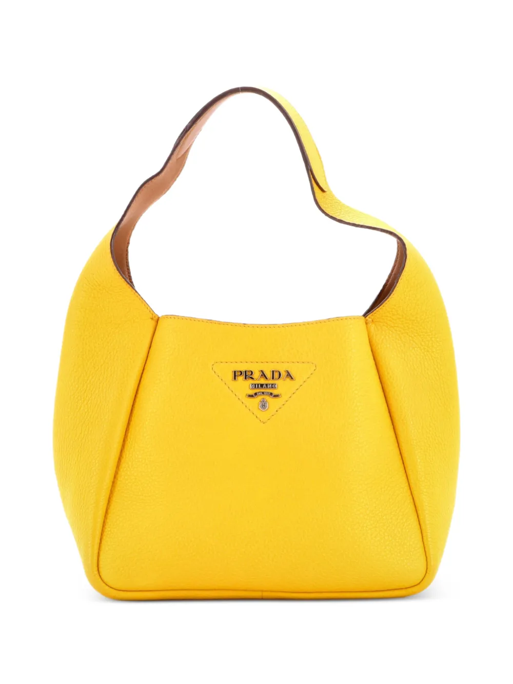 Prada Pre-Owned Dynamique Vitello Daino Small hobo bag - Giallo