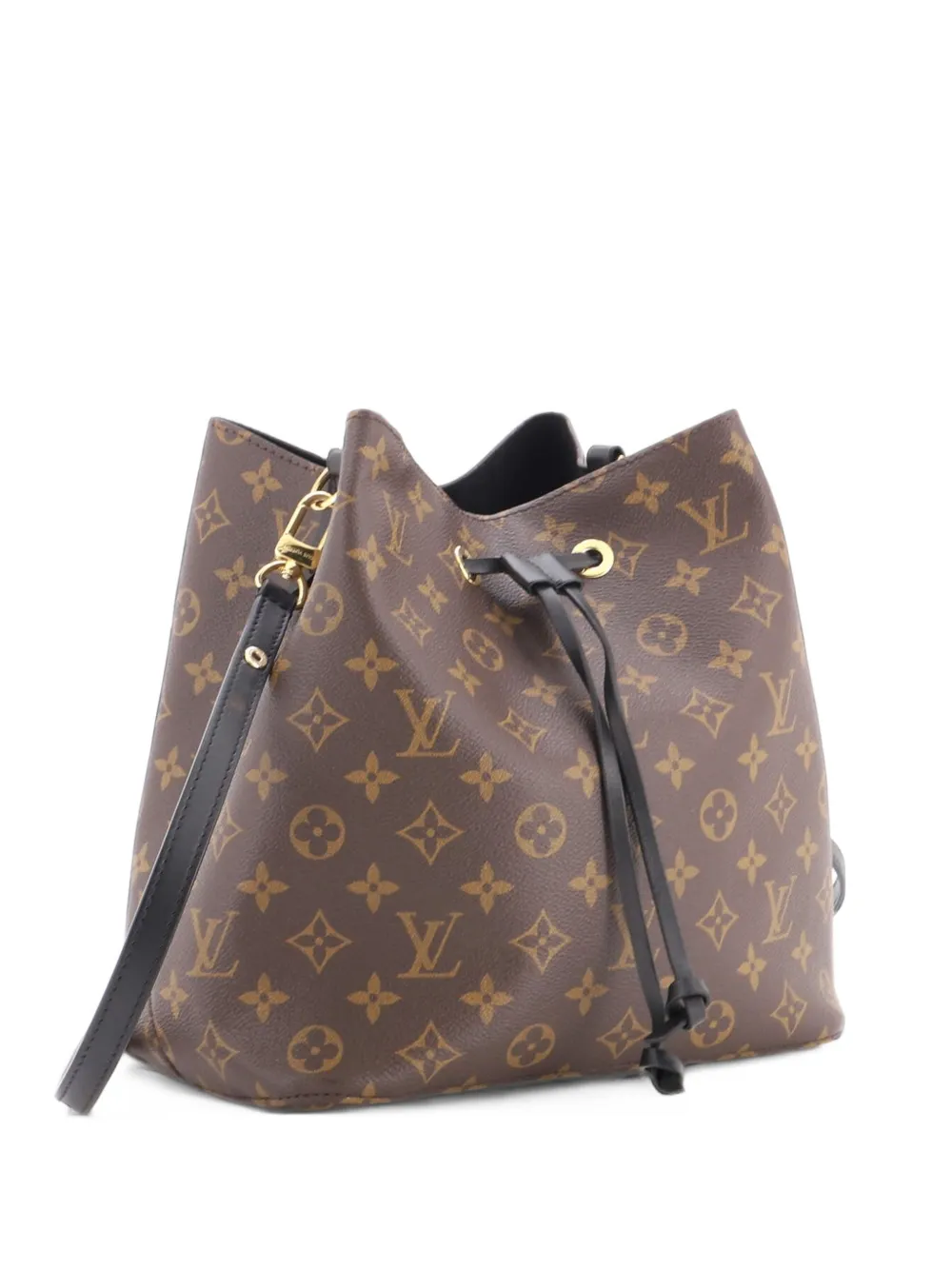 Louis Vuitton Pre-Owned NeoNoe Handbag Monogram Canvas with Leather MM bucket bag - Nero