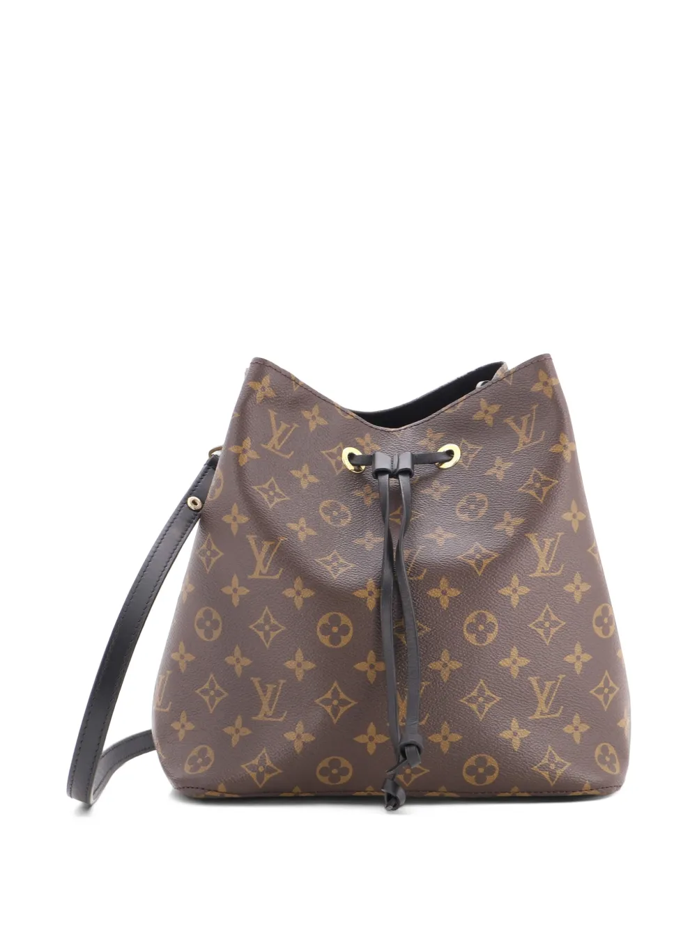 Louis Vuitton Pre-Owned NeoNoe Handbag Monogram Canvas with Leather MM bucket bag - Nero