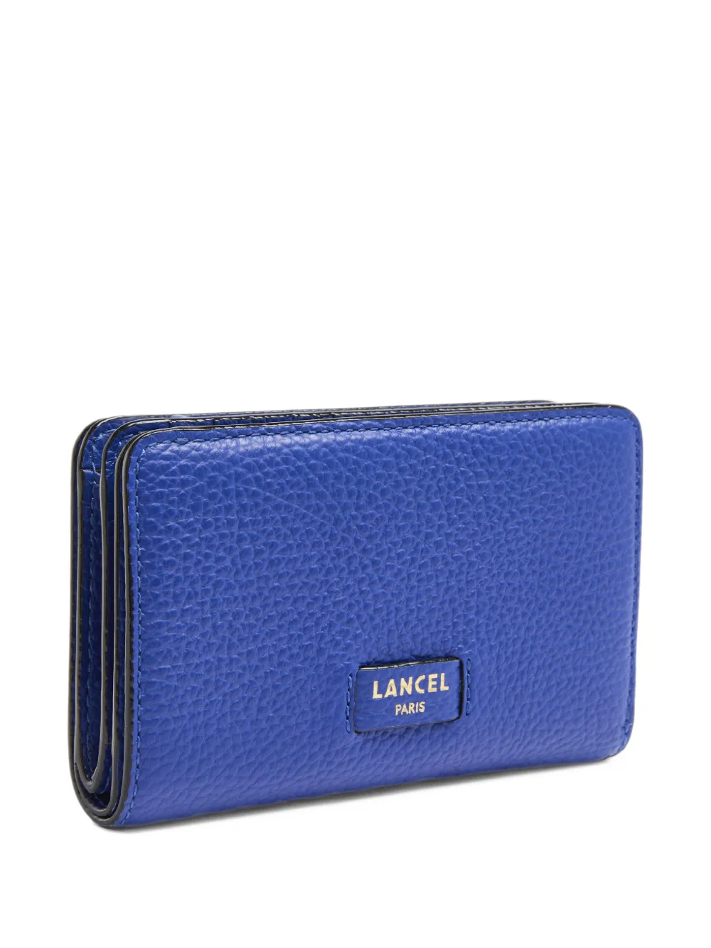 Lancel Ninon grained leather wallet Blauw