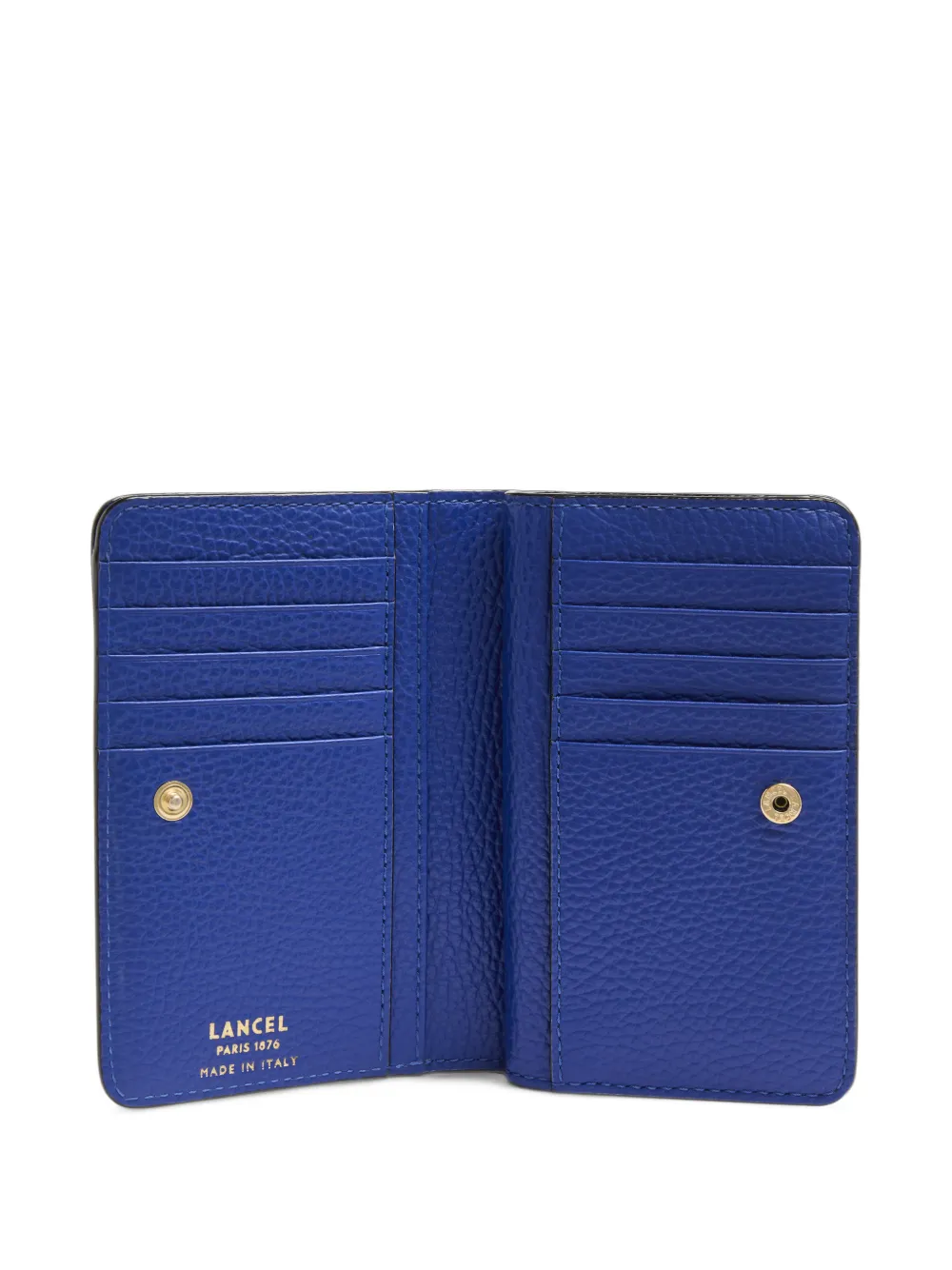 Lancel Ninon grained leather wallet Blauw