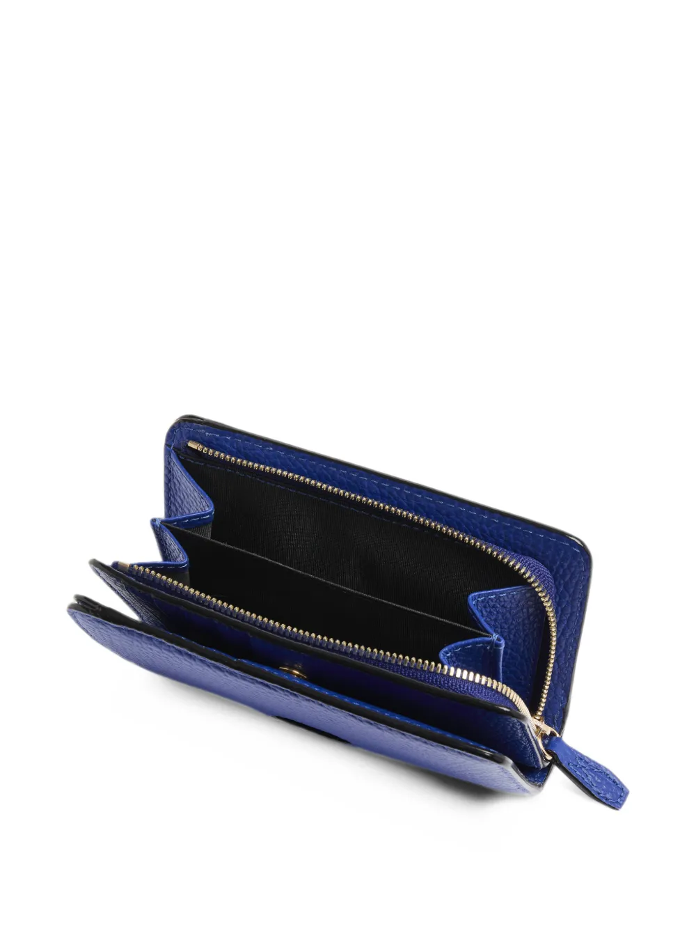 Lancel Ninon grained leather wallet Blauw