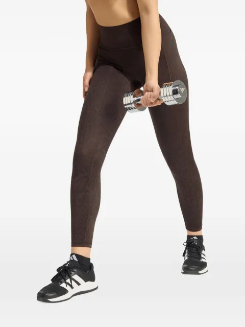 adidas Optime PrimeLift snake-motif leggings