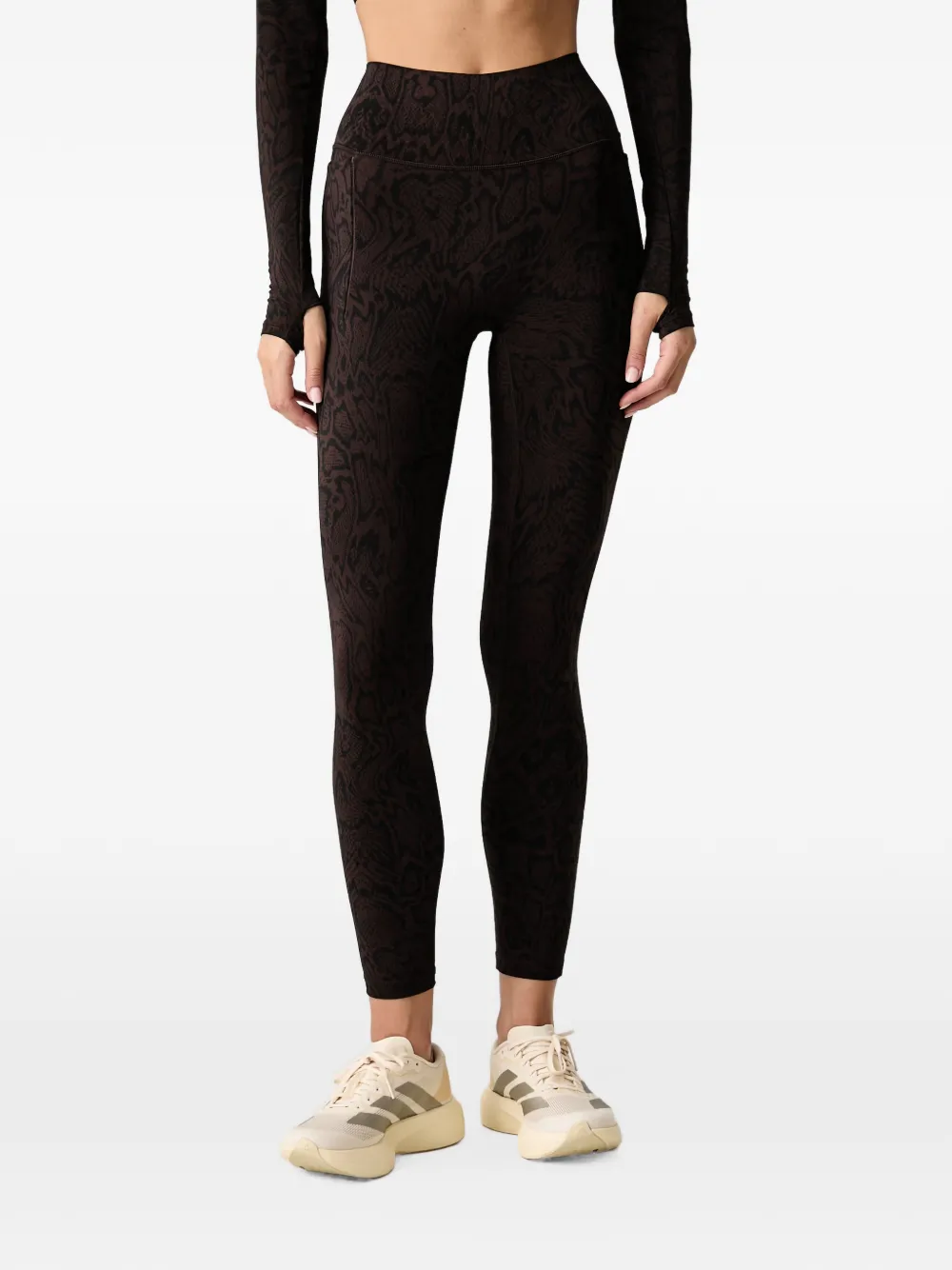 adidas Optime PrimeLift snake 7/8 leggings - Braun
