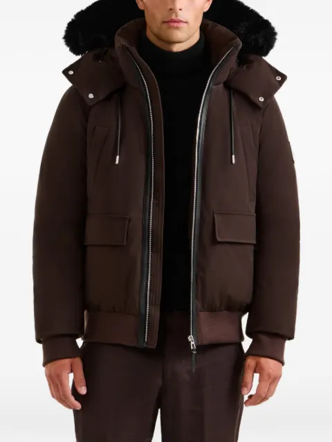 RUDSAK Jerome faux fur-trim down bomber jacket