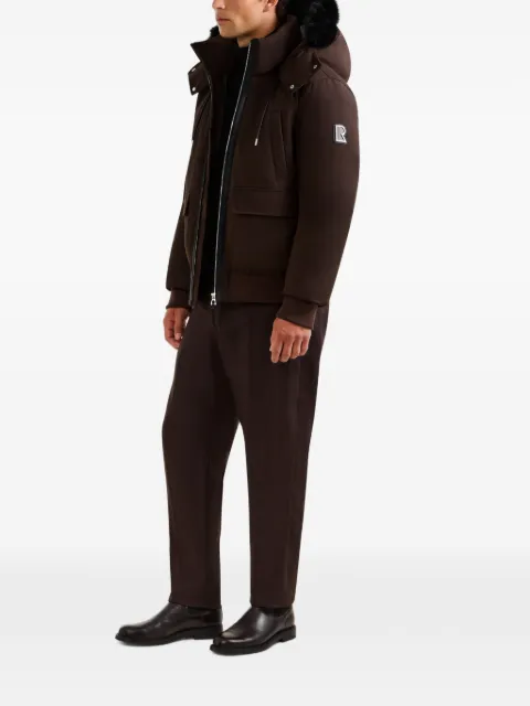 RUDSAK Jerome faux fur-trim down bomber jacket