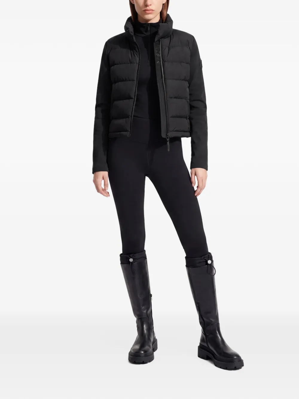 RUDSAK Ausha quilted down jacket Zwart
