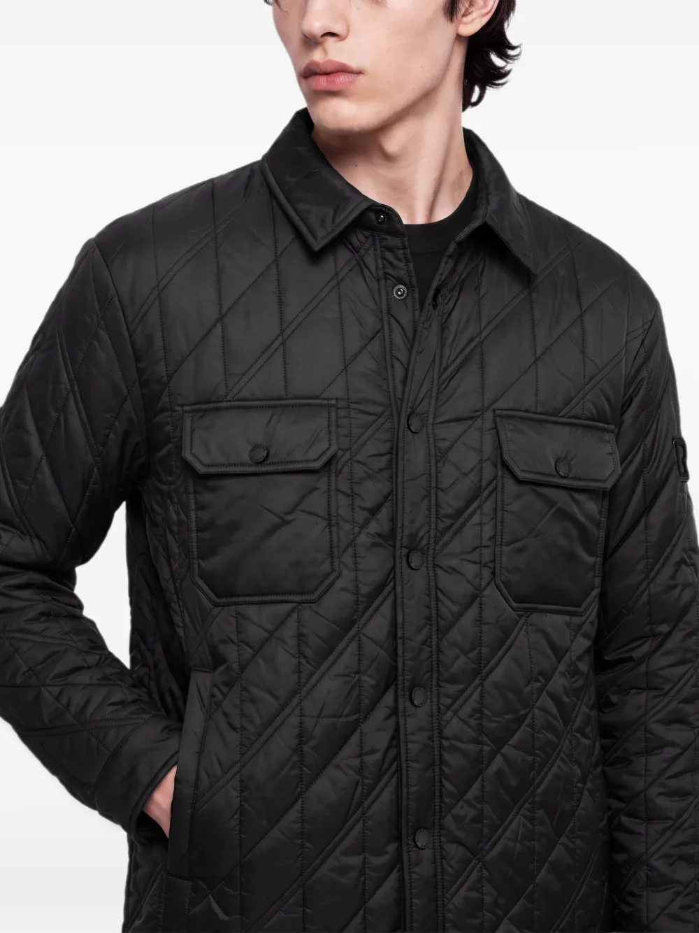 RUDSAK Griffin quilted jacket Zwart