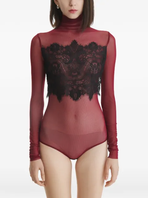 2310 STUDIO lace-panel bodysuit