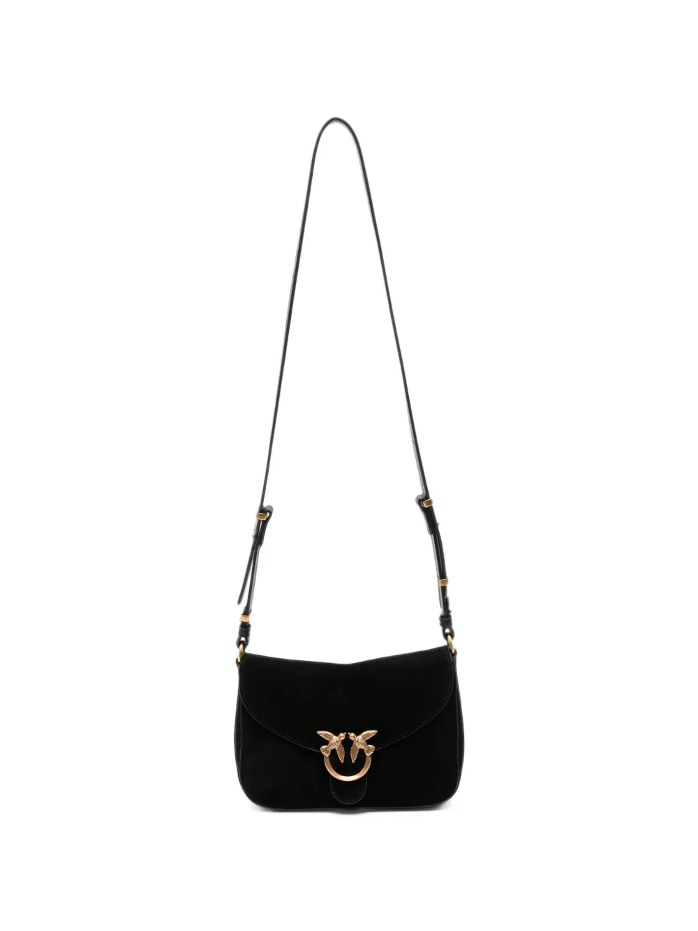 PINKO mini Love Bag suede shoulder bag - Nero