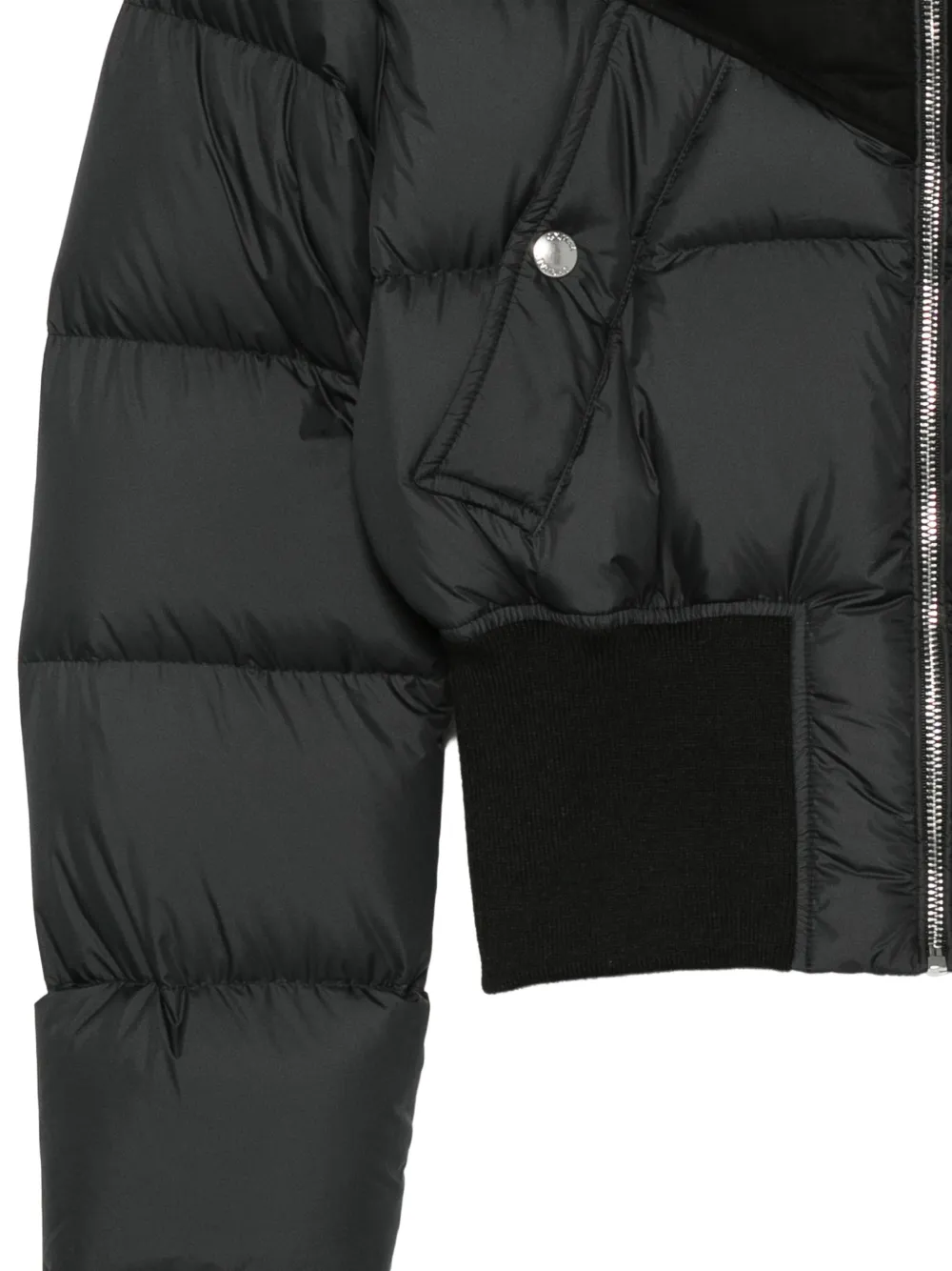 Colmar faux-fur-trim padded jacket Zwart